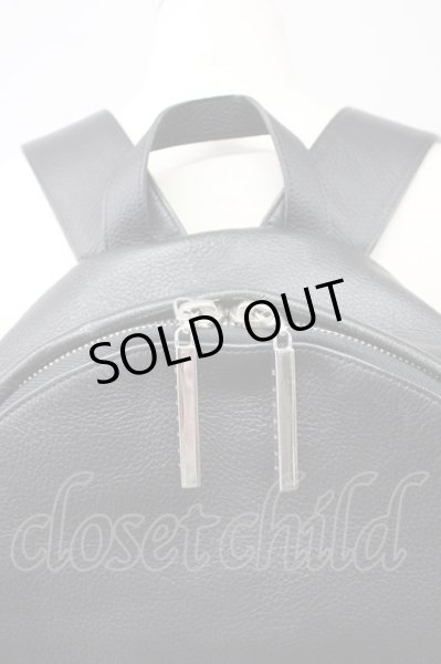 画像3: Moonage Devilment / レザーバックパック  ブラックｘシルバー T-25-08-29-020-Mo-ba-YM-ZT-MK002 (3)