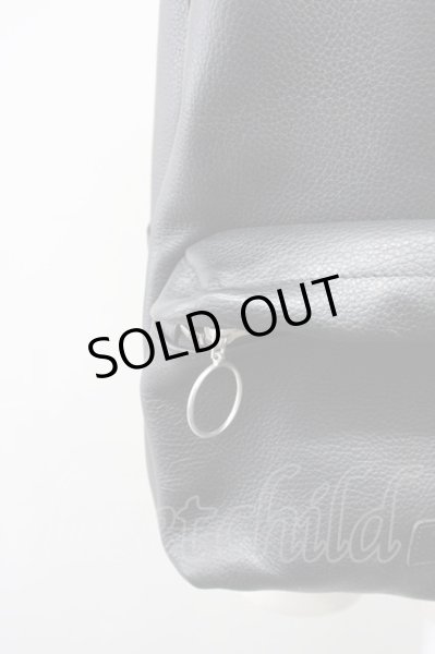 画像4: Moonage Devilment / レザーバックパック  ブラックｘシルバー T-25-08-29-020-Mo-ba-YM-ZT-MK002 (4)