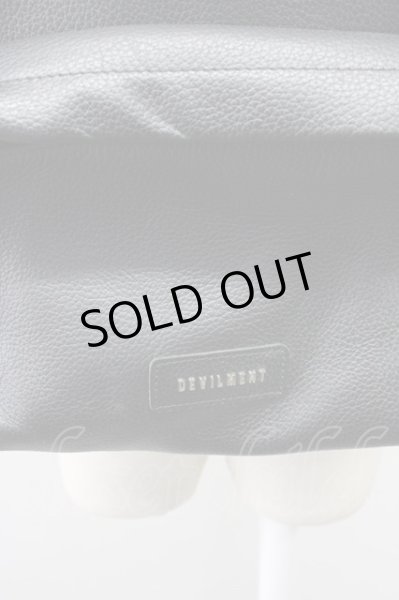 画像5: Moonage Devilment / レザーバックパック  ブラックｘシルバー T-25-08-29-020-Mo-ba-YM-ZT-MK002 (5)