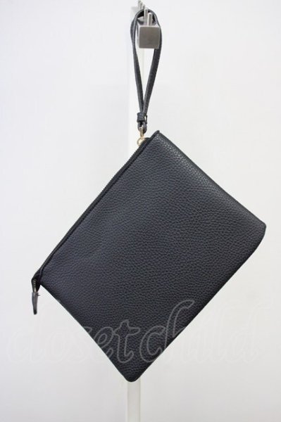 画像2: NIL DUE / NIL UN TOKYO / LEATHER CLUTCH バッグ  ブラック T-25-08-29-021-NI-ba-YM-ZT-MK002 (2)