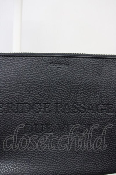画像3: NIL DUE / NIL UN TOKYO / LEATHER CLUTCH バッグ  ブラック T-25-08-29-021-NI-ba-YM-ZT-MK002 (3)