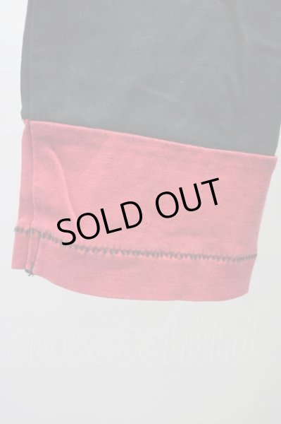 画像5: s'exprimer / ボーダーカットソー 44 ブラックｘレッド T-25-08-29-003-s'-to-YM-ZT144 (5)