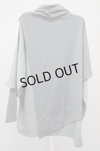 画像2: NO ID. BLACK / アシンメトリーレイヤードオフタートルロンT ONE グレー T-25-08-29-004-NO-to-YM-ZT144 (2)