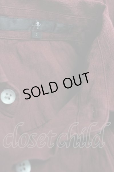 画像6: NO ID. / Cストレッチクレープショートカラーシャツ 1 ワイン T-25-08-29-005-NO-sh-YM-ZT144 (6)