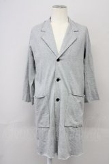 NO ID. / C天竺カットオフ7分袖チェスタージャケット 1 グレー T-25-08-29-006-NO-to-YM-ZT