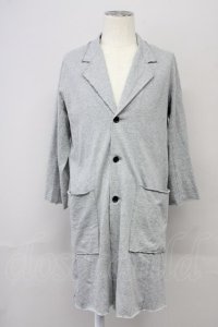 NO ID. / C天竺カットオフ7分袖チェスタージャケット 1 グレー T-25-08-29-006-NO-to-YM-ZT144