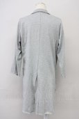 画像2: NO ID. / C天竺カットオフ7分袖チェスタージャケット 1 グレー T-25-08-29-006-NO-to-YM-ZT (2)