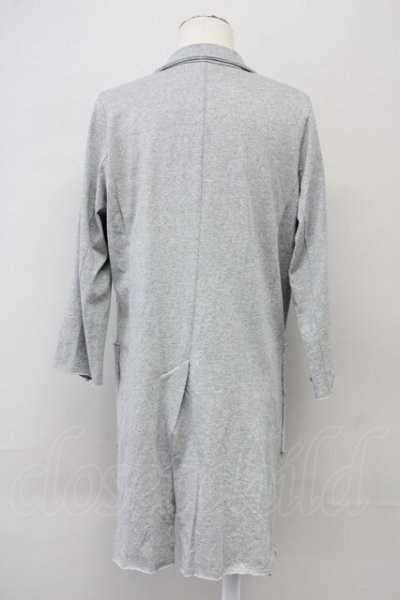 画像2: NO ID. / C天竺カットオフ7分袖チェスタージャケット 1 グレー T-25-08-29-006-NO-to-YM-ZT