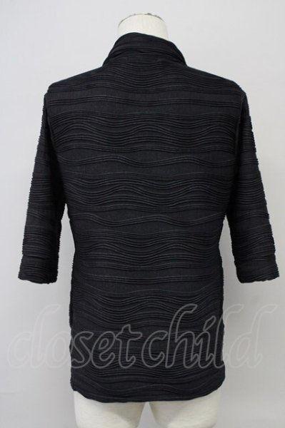 画像2: TORNADO MART / 格子ウェーブ7分袖スタンドジャケット M ブラック T-25-08-29-008-TO-to-YM-ZT144 (2)