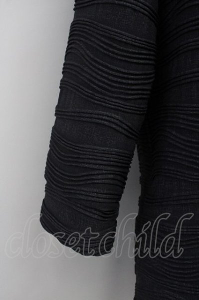 画像4: TORNADO MART / 格子ウェーブ7分袖スタンドジャケット M ブラック T-25-08-29-008-TO-to-YM-ZT144 (4)