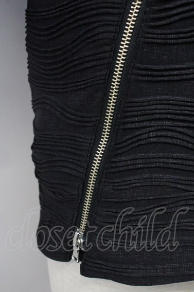 画像5: TORNADO MART / 格子ウェーブ7分袖スタンドジャケット M ブラック T-25-08-29-008-TO-to-YM-ZT144 (5)