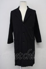 NO ID. / C天竺カットオフ7分袖チェスタージャケット 1 ブラック T-25-08-29-009-NO-to-YM-ZT