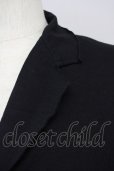 画像3: NO ID. / C天竺カットオフ7分袖チェスタージャケット 1 ブラック T-25-08-29-009-NO-to-YM-ZT (3)