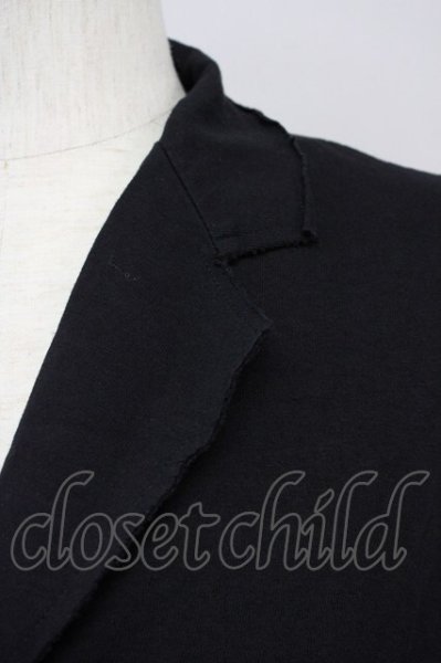 画像3: NO ID. / C天竺カットオフ7分袖チェスタージャケット 1 ブラック T-25-08-29-009-NO-to-YM-ZT144 (3)