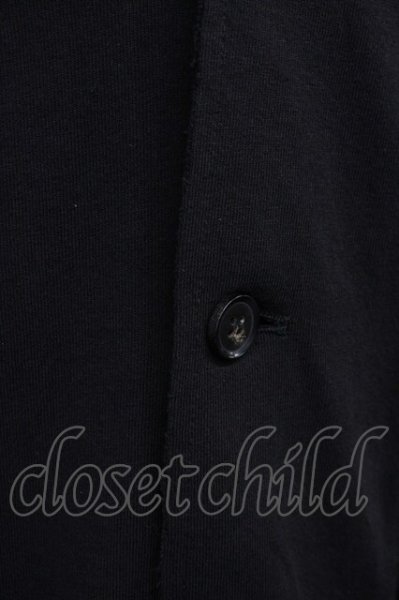 画像4: NO ID. / C天竺カットオフ7分袖チェスタージャケット 1 ブラック T-25-08-29-009-NO-to-YM-ZT144 (4)