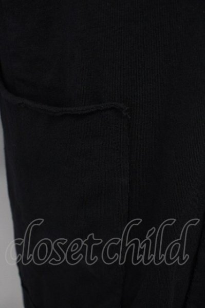 画像5: NO ID. / C天竺カットオフ7分袖チェスタージャケット 1 ブラック T-25-08-29-009-NO-to-YM-ZT144 (5)