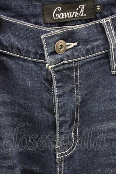 画像3: CavariA / リペアストレッチデニムパンツ 44 インディゴ T-25-08-29-012-Ca-pa-YM-ZT141 (3)