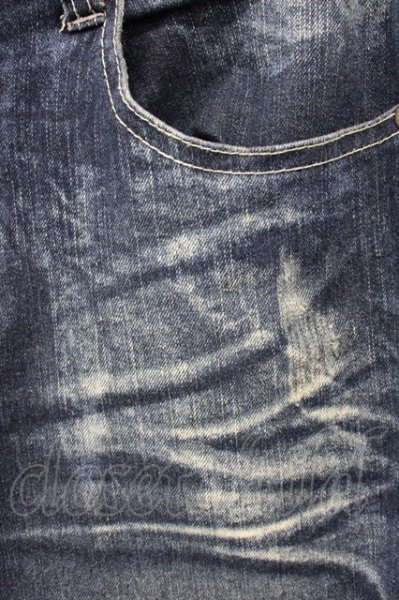 画像4: CavariA / ヒゲ加工ストレッチデニムパンツ 44 インディゴ T-25-08-29-013-Ca-pa-YM-ZT141 (4)