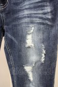 画像4: CavariA / ダメージストレッチデニムパンツ 44 インディゴ T-25-08-29-014-Ca-pa-YM-ZT