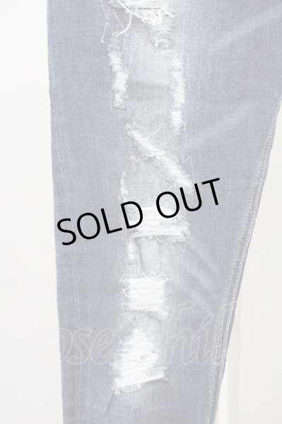 画像5: CavariA / ダメージストレッチデニムパンツ 44 インディゴ T-25-08-29-014-Ca-pa-YM-ZT141 (5)