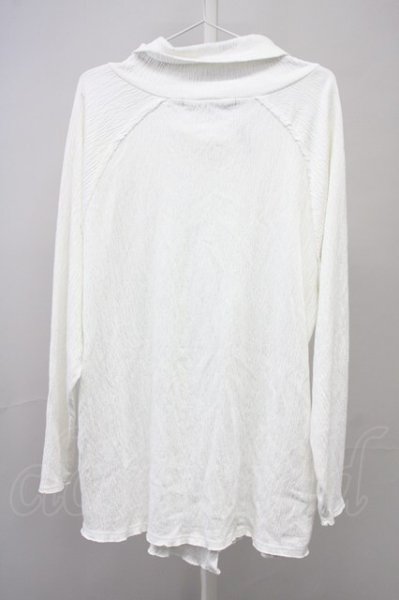 画像2: NO ID. BLACK / オフタートルZIPプルオーバー 2 ホワイト T-25-08-29-002-NO-to-YM-ZT144 (2)