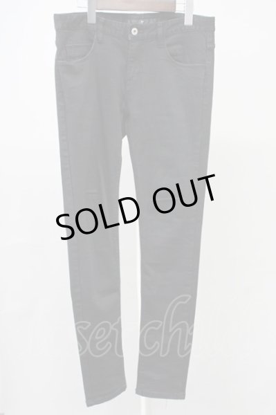 画像1: NO ID. / コットンストレッチスキニーデニムパンツ 3 ブラック T-25-08-29-017-NO-pa-YM-ZT141 (1)