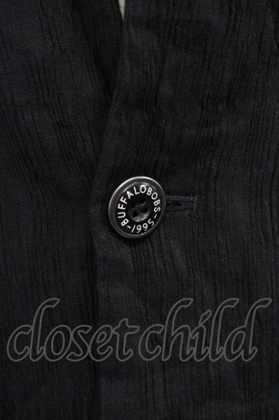 画像4: BUFFALO BOBS / PLEATS-TAILORED(プリーツテーラード)テーラードジャケット 3-4 ブラック T-25-09-03-018-BU-ja-YM-ZT064 (4)