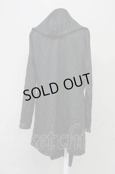 画像2: CIVARIZE / Frameフード付きカーディガン 46 ブラック T-25-09-03-019-CI-to-YM-ZT (2)