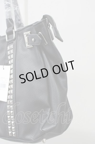 画像3: NOVESSEL / 2WAYスタッズボストンバッグ  ブラック T-25-09-03-021-0-ba-YM-ZT (3)