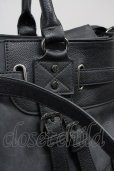 画像4: TORNADO MART / デニムPUベルテッドボストンバッグ  ブラック T-25-09-03-023-TO-ba-YM-ZT
