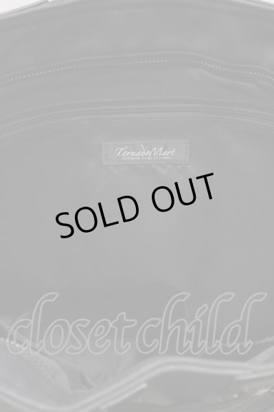 画像6: TORNADO MART / デニムPUベルテッドボストンバッグ  ブラック T-25-09-03-023-TO-ba-YM-ZT (6)