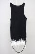 画像1: JURY BLACK / オパールダメージレイヤードタンクトップ M ブラックｘホワイト T-25-09-03-004-JU-to-YM-ZT (1)