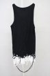画像2: JURY BLACK / オパールダメージレイヤードタンクトップ M ブラックｘホワイト T-25-09-03-004-JU-to-YM-ZT (2)