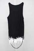 画像2: JURY BLACK / オパールダメージレイヤードタンクトップ M ブラックｘホワイト T-25-09-03-004-JU-to-YM-ZT (2)