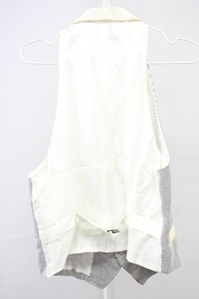 画像2: FranCisT_MOR.K.S. / パンチングホースハイド切り替えストライフベスト 2 ホワイト系 T-25-09-03-001-Fr-to-YM-ZT064 (2)