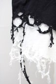 画像4: JURY BLACK / オパールダメージレイヤードタンクトップ M ブラックｘホワイト T-25-09-03-004-JU-to-YM-ZT (4)