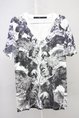 NO ID. / Wing プリントロングTシャツ 1 ホワイト T-25-09-03-005-NO-ts-YM-ZT