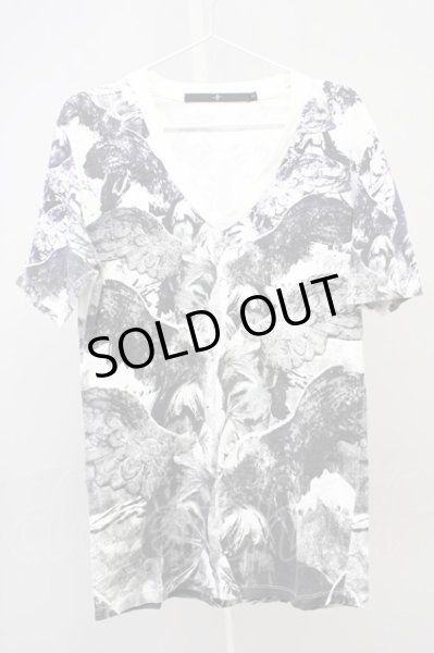 画像1: NO ID. / Wing プリントロングTシャツ 1 ホワイト T-25-09-03-005-NO-ts-YM-ZT064 (1)