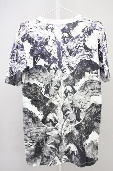 画像2: NO ID. / Wing プリントロングTシャツ 1 ホワイト T-25-09-03-005-NO-ts-YM-ZT064 (2)