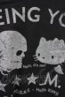 画像4: FranCisT_MOR.K.S. / Hello Kittyコラボ Tシャツ 2 ブラック T-25-09-03-007-Fr-to-YM-ZT (4)