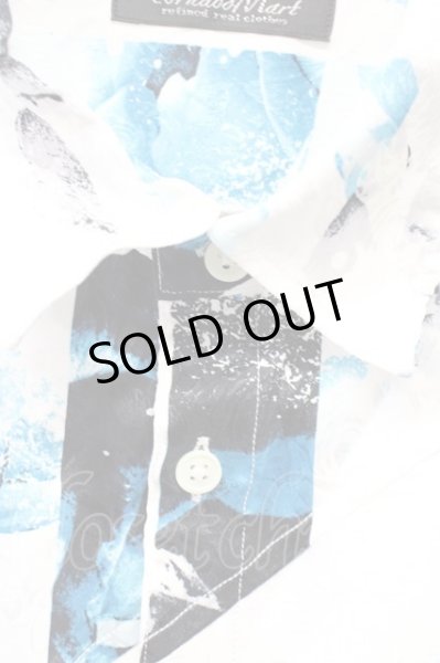 画像3: TORNADO MART / フラワーストライププリントシャツ LL ブルーｘホワイト T-25-09-03-010-TO-sh-YM-ZT (3)