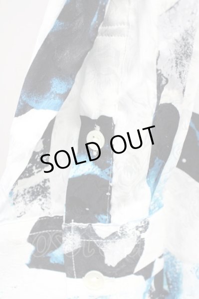 画像5: TORNADO MART / フラワーストライププリントシャツ LL ブルーｘホワイト T-25-09-03-010-TO-sh-YM-ZT (5)