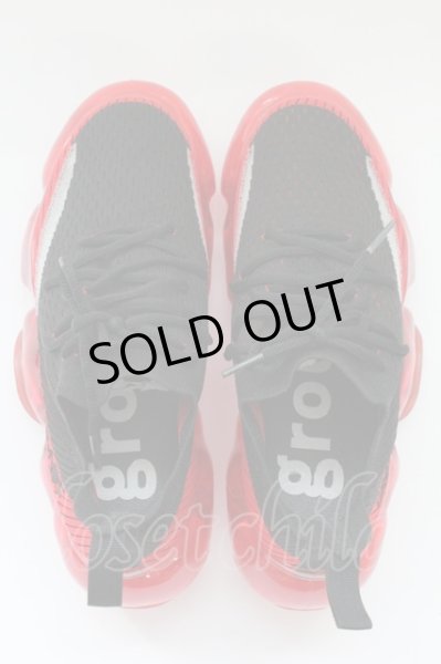 画像1: grounds / ロイヤルフラッシュ別注 MOOPIE T2 シューズ UK42（26cm） ブラックｘレッド T-25-09-05-020-GR-sho-YM-ZT-S008 (1)