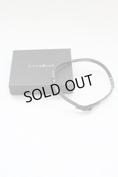 画像1: CIVARIZE / スタッズナローチョーカー  ブラック T-25-09-05-021-CI-ac-YM-ZT191 (1)