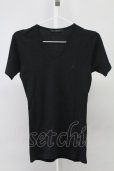 画像1: GOSTAR DE FUGA / 半袖エンブレム刺繍Tシャツ 44 ブラック T-25-09-05-003-GO-ts-YM-ZT (1)