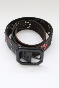 FUGA / ストーンスタッズベルト  ブラックｘブラック T-25-09-05-022-FU-0-YM-ZT