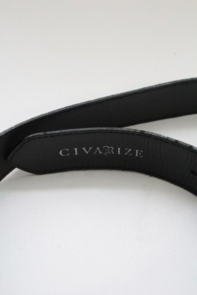 画像3: CIVARIZE / パテントエンボスベルト 44 ブラックｘシルバー T-25-09-05-023-CI-0-YM-ZT