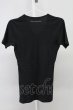 画像2: GOSTAR DE FUGA / 半袖エンブレム刺繍Tシャツ 44 ブラック T-25-09-05-003-GO-ts-YM-ZT (2)