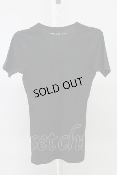 画像2: GOSTAR DE FUGA / 半袖エンブレム刺繍Tシャツ 44 ブラック T-25-09-05-003-GO-ts-YM-ZT