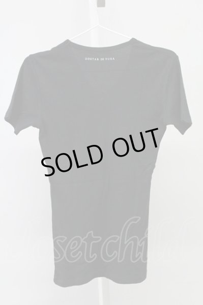 画像2: GOSTAR DE FUGA / 半袖エンブレム刺繍Tシャツ 44 ブラック T-25-09-05-003-GO-ts-YM-ZT (2)